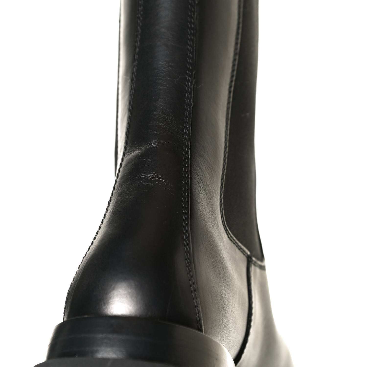 Bottega Veneta Calfskin The Lug Chelsea 55mm Boots 37 Black 13 of 14