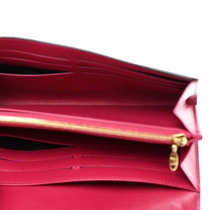 Louis Vuitton Patent Louise Wallet Rose Indien 5 of 6