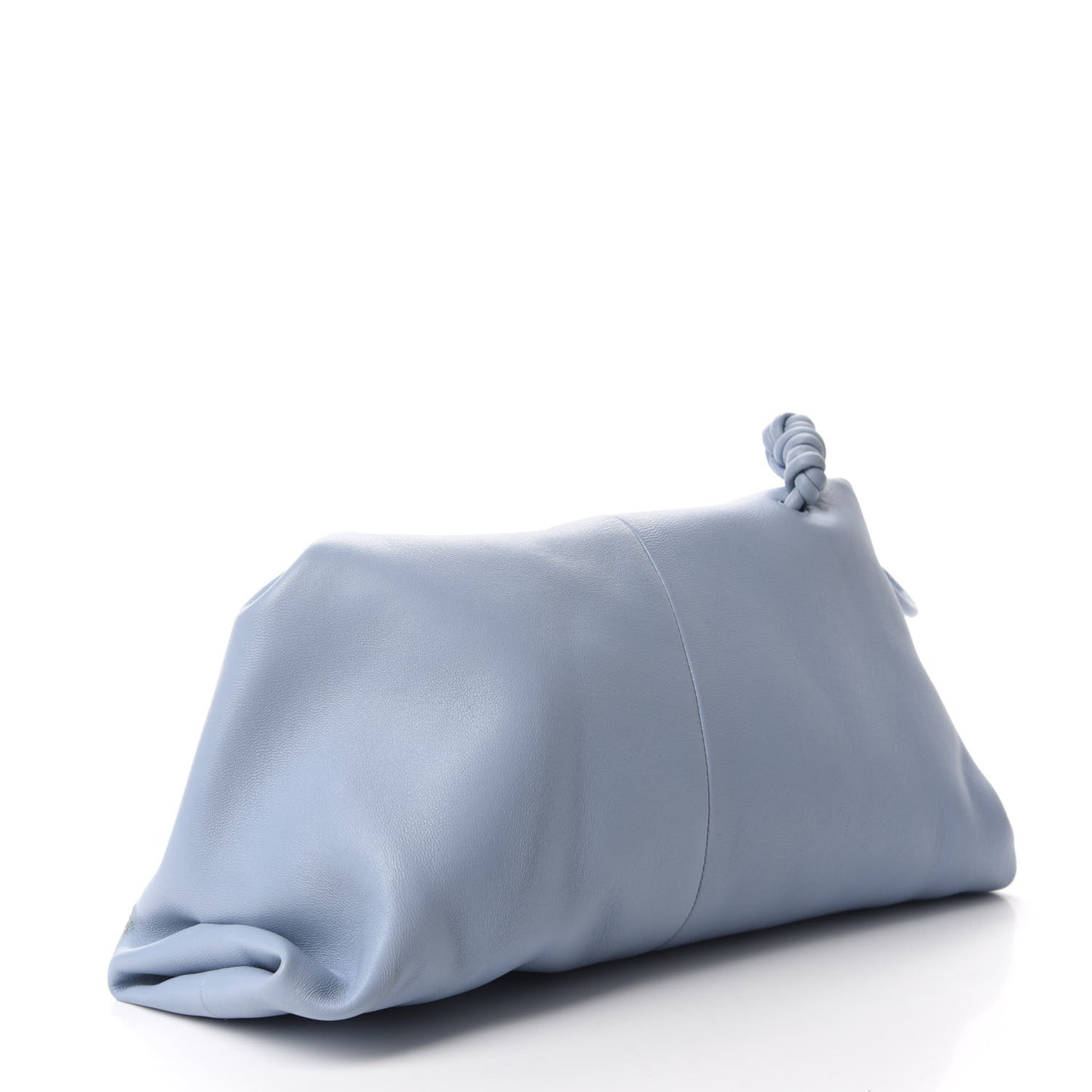 Lambskin BV Trine Clutch Ice