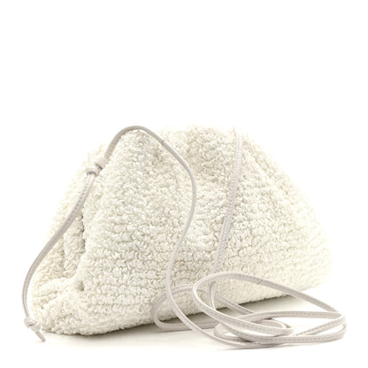 Bottega Veneta Boucle Curly Raffia The Mini Pouch White Chalk 4 of 25