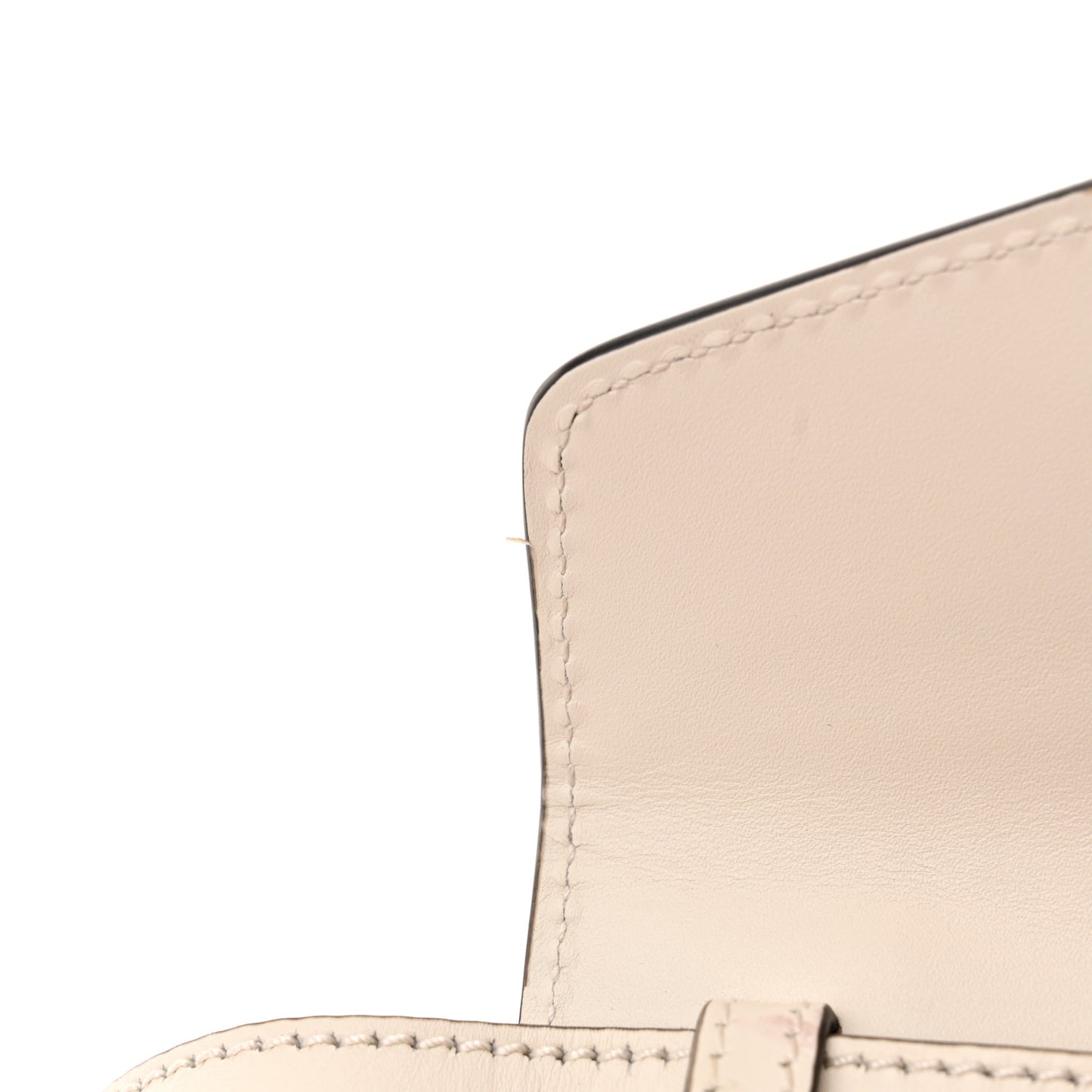 Calfskin Mini Sylvie Top Handle Bag White