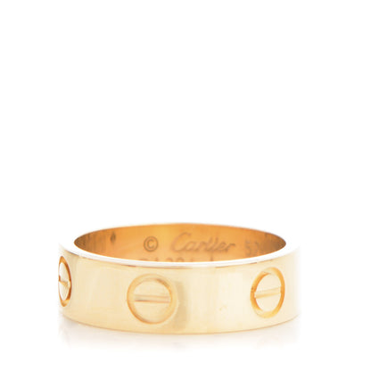 Cartier 18K Yellow Gold 5.5mm LOVE Ring 52 6 1 of 5