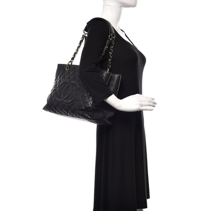 Chanel Caviar Quilted Grand Shopping Tote GST Black 2 of 11
