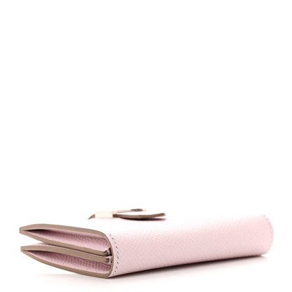Hermes Epsom Bearn Card Holder Wallet Mauve Pale 4 of 8