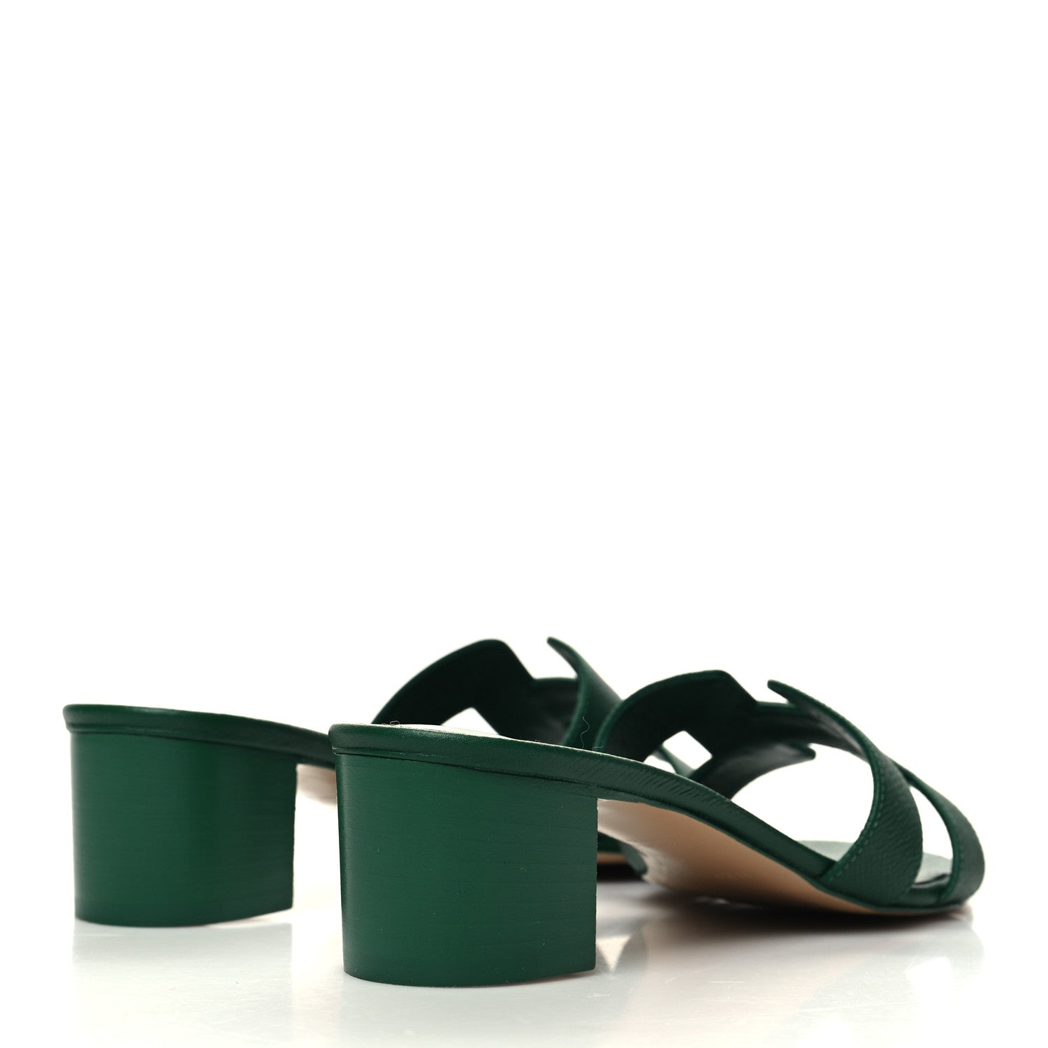 Hermes Epsom Oasis Sandals 38 Vert Cactus 4 of 8