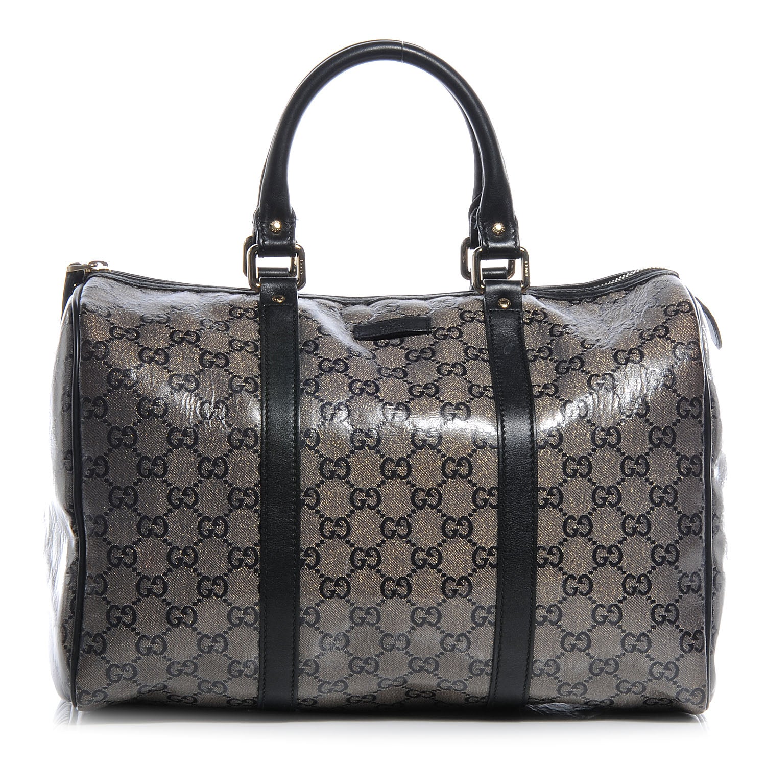Gucci Crystal Monogram Joy Medium Boston Black 1 of 7