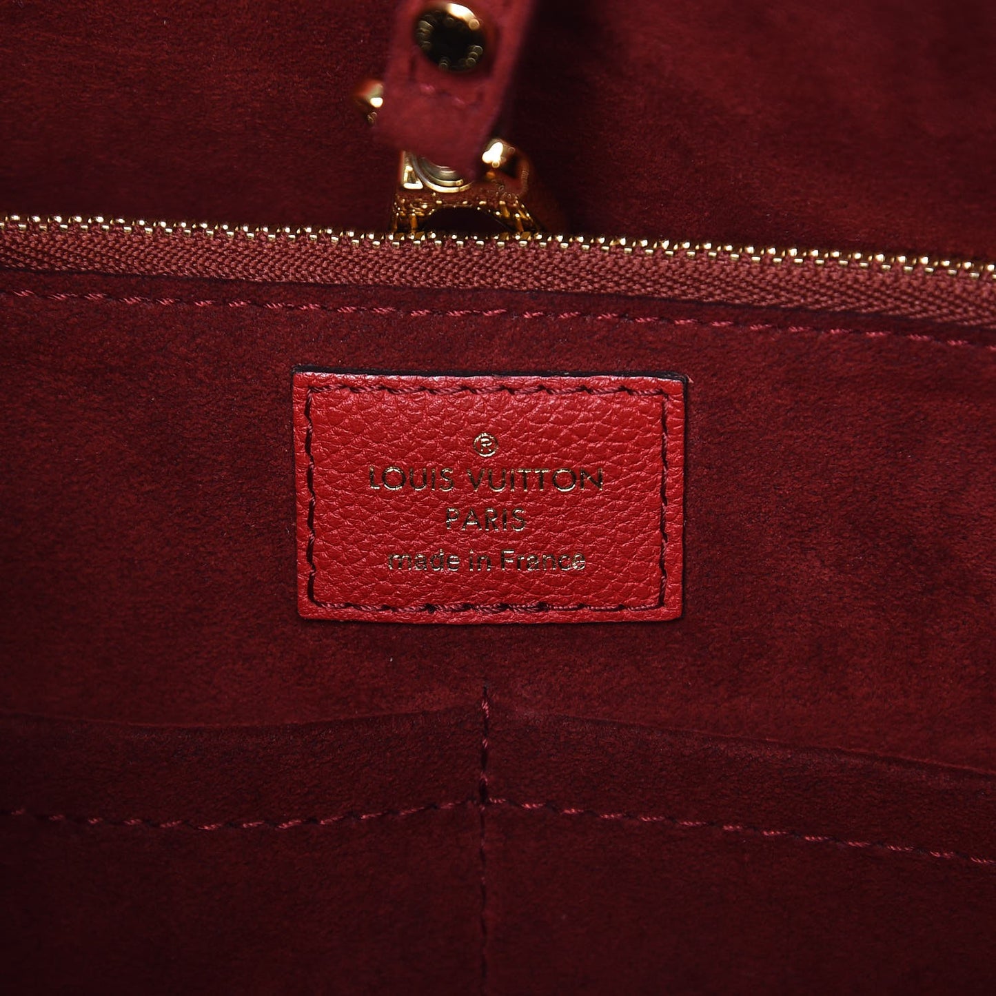 Calfskin Monogram Kimono Tote Cherry