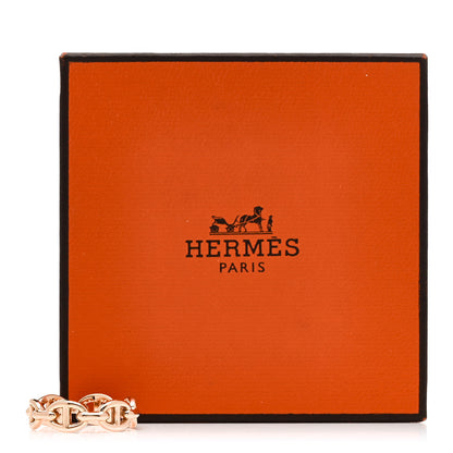 Hermes 18K Rose Gold PM Chaine d'Ancre Enchainee Ring 51 5.75 7 of 7
