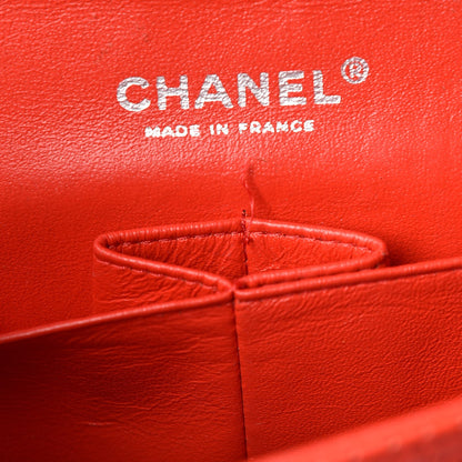 Chanel Lambskin Perforated Medium Double Flap Red 9 of 10