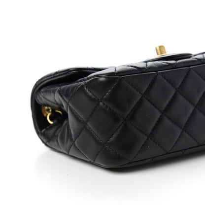 Chanel Lambskin Quilted Mini Pearl Crush Flap Black 6 of 10