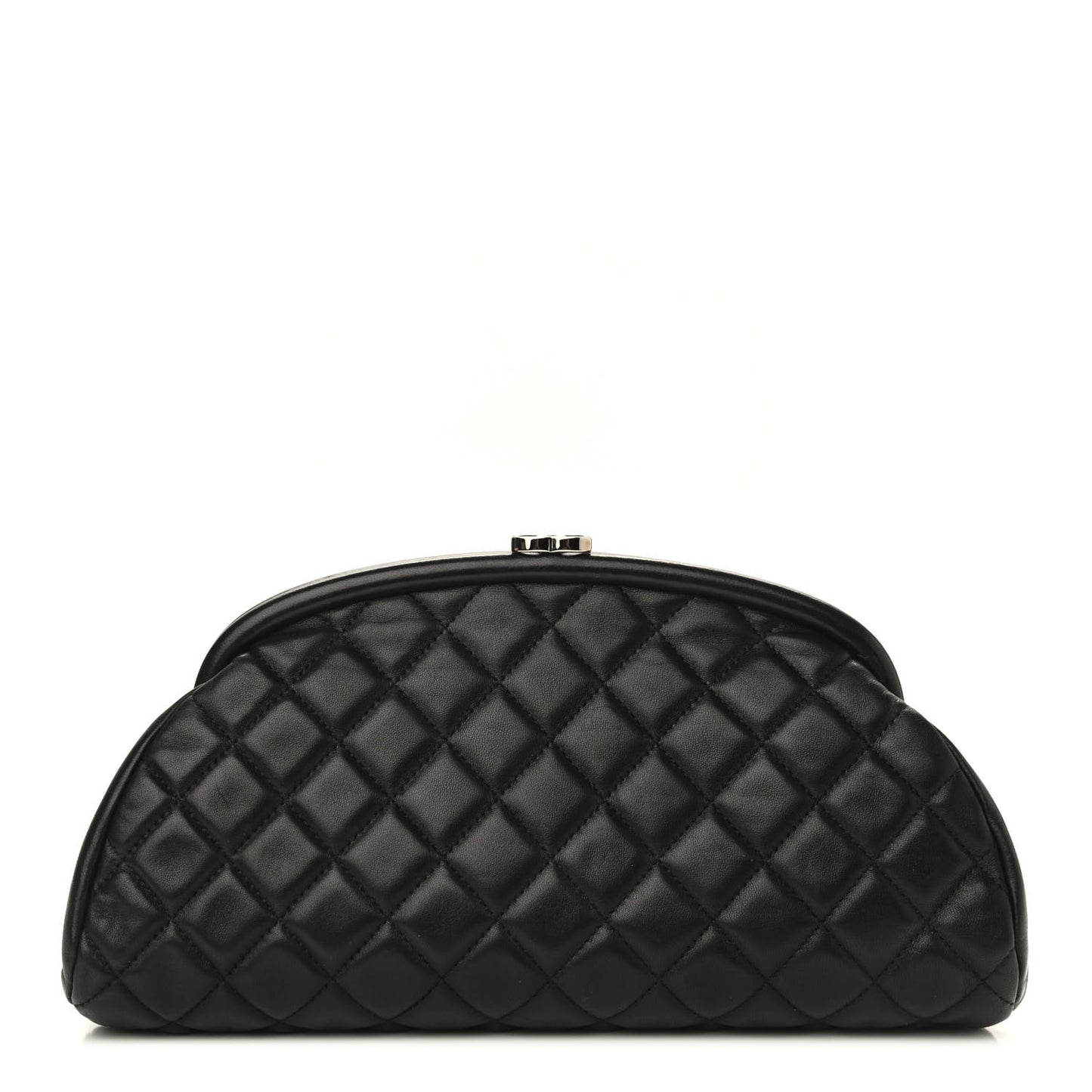 Lambskin Quilted Timeless Clutch Black