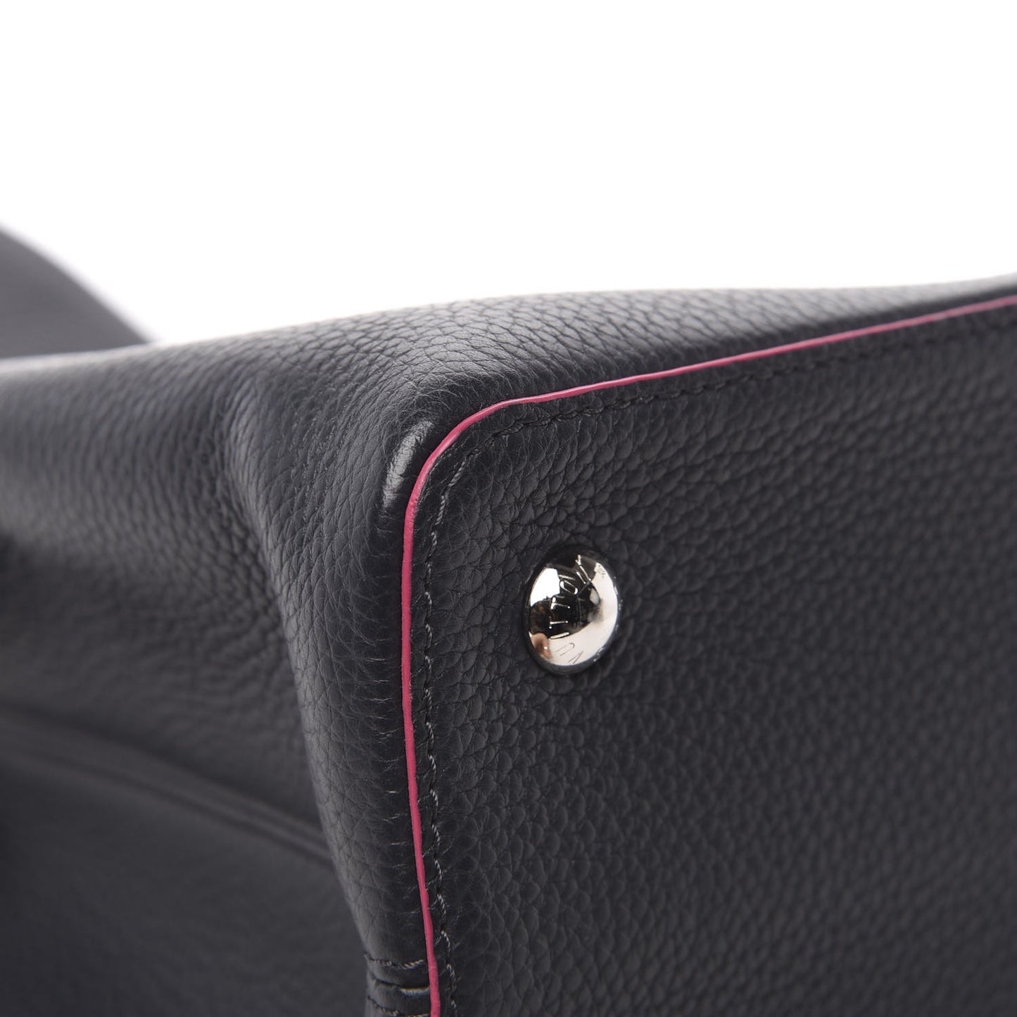 Taurillon Capucines MM Cobalt Fuchsia