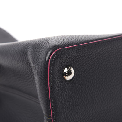 Louis Vuitton Taurillon Capucines MM Cobalt Fuchsia 8 of 10