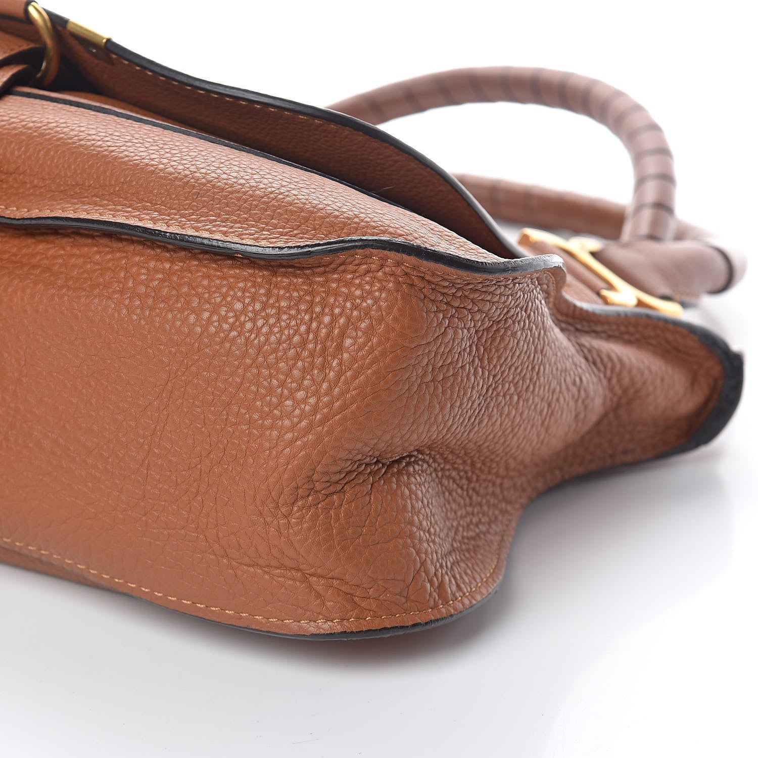 Chloe Calfskin Medium Marcie Satchel Tan 9 of 9