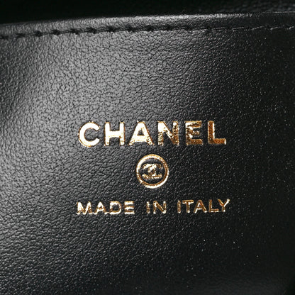 Chanel Shiny Aged Calfskin Quilted Mini Nano Kelly Shopper Black 6 of 12