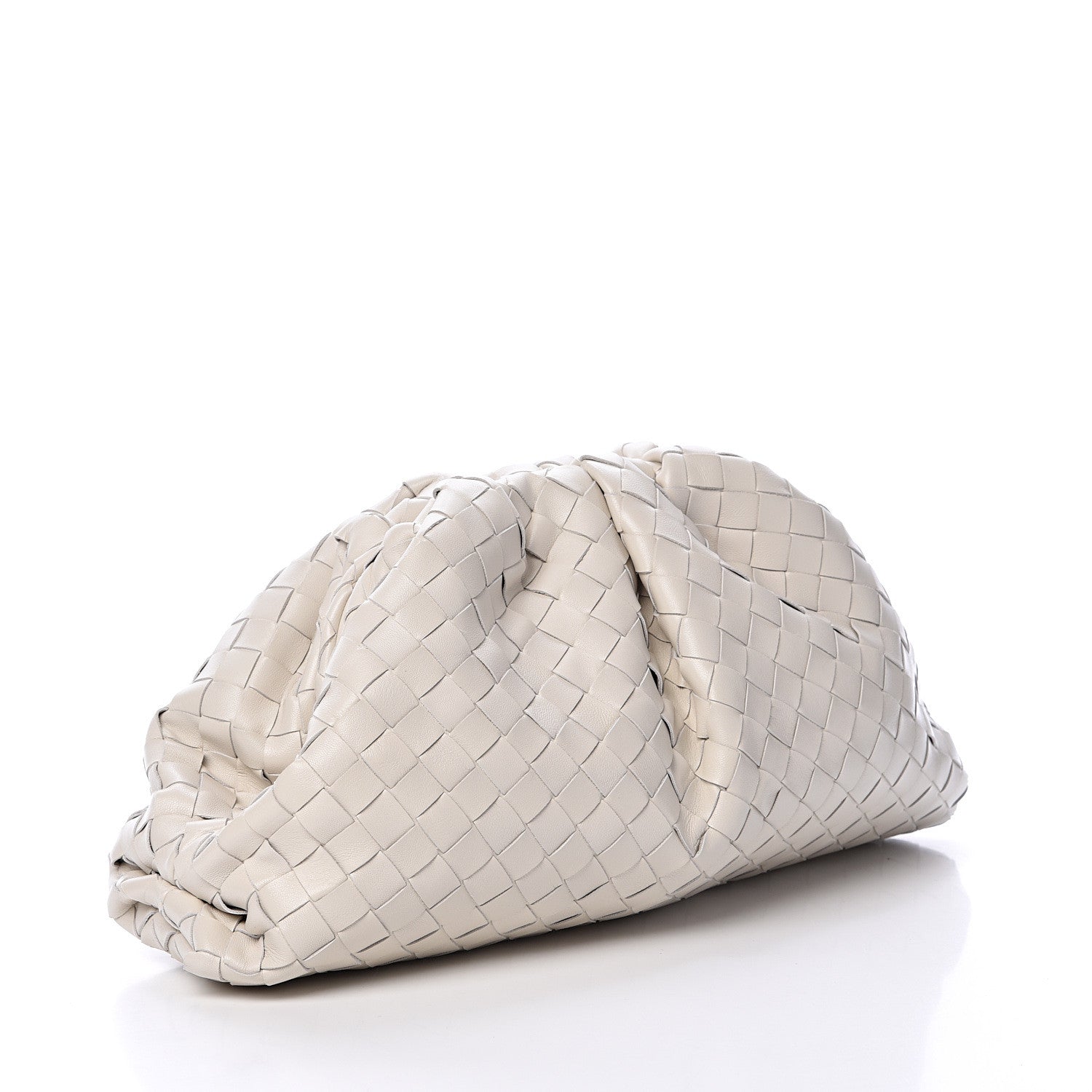 Bottega Veneta Nappa Maxi Intreccio The Pouch Oversized Clutch Plaster 2 of 6