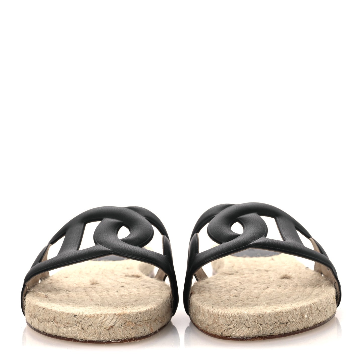 Nappa Famosa Espadrille Sandals 37 Black