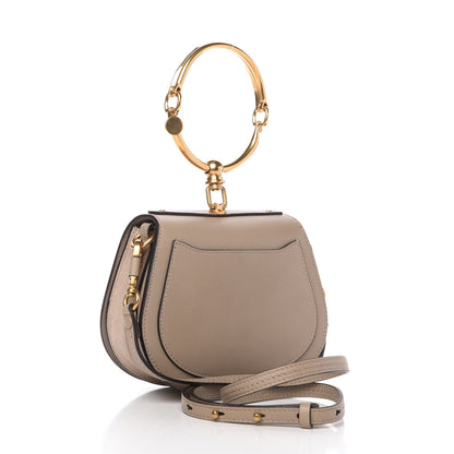 Chloe Calfskin Suede Small Nile Bracelet Bag Motty Grey 3 of 10