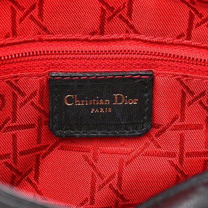 Christian Dior Lambskin Cannage Medium Lady Dior Black 6 of 11