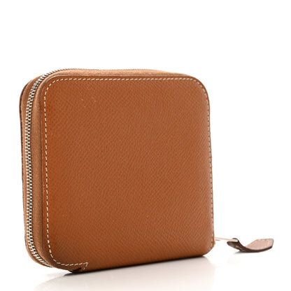 Hermes Epsom Silk'in Compact Wallet Gold 3 of 7