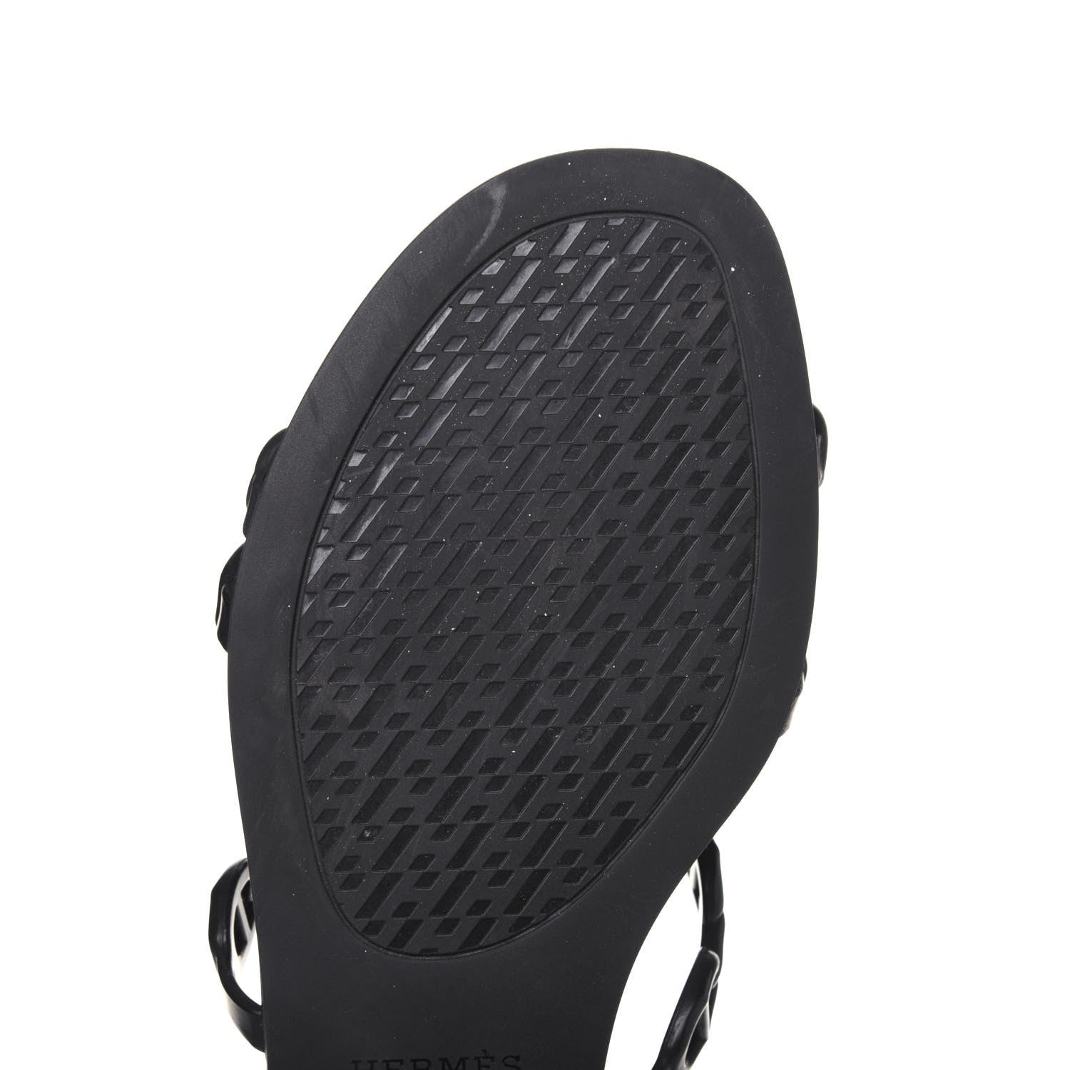 Hermes Rubber Chaine d'Ancre Rivage Sandals 37 Black 8 of 10