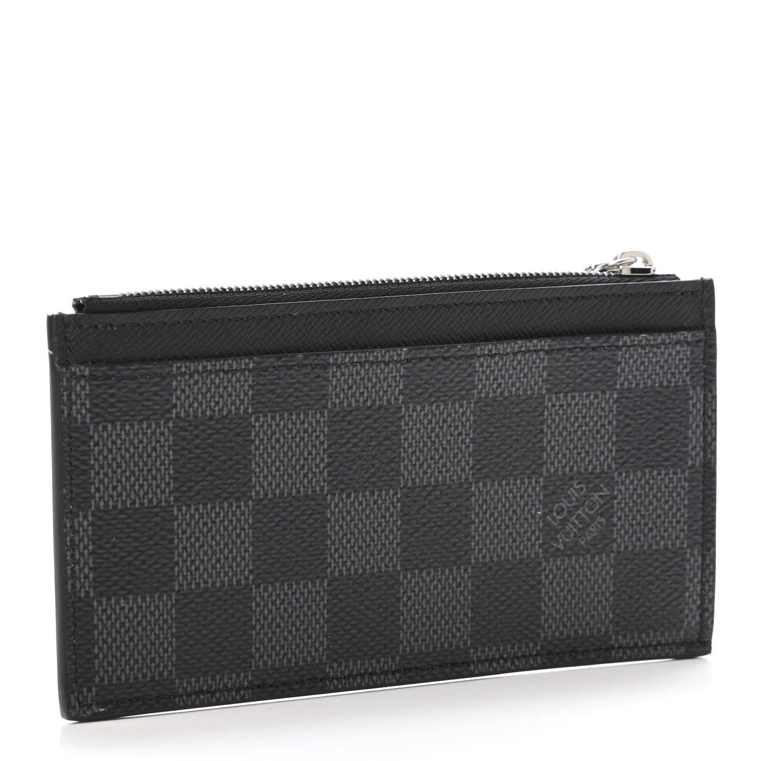 Louis Vuitton Damier Graphite Taiga Coin Card Holder 2 of 4