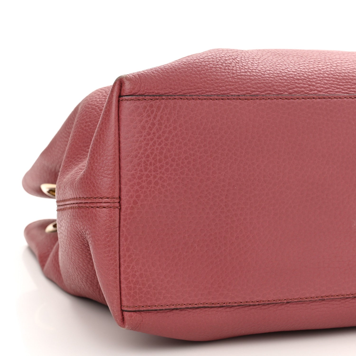 Gucci Pebbled Calfskin Medium Soho Chain Shoulder Bag Peonia Flower 10 of 18