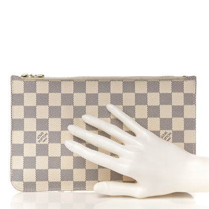 Louis Vuitton Damier Azur Neverfull MM GM Pochette 2 of 14