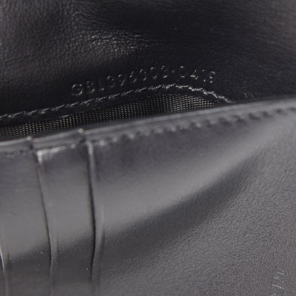 Saint Laurent Calfskin Star Print Bi-Fold Wallet Black 6 of 12