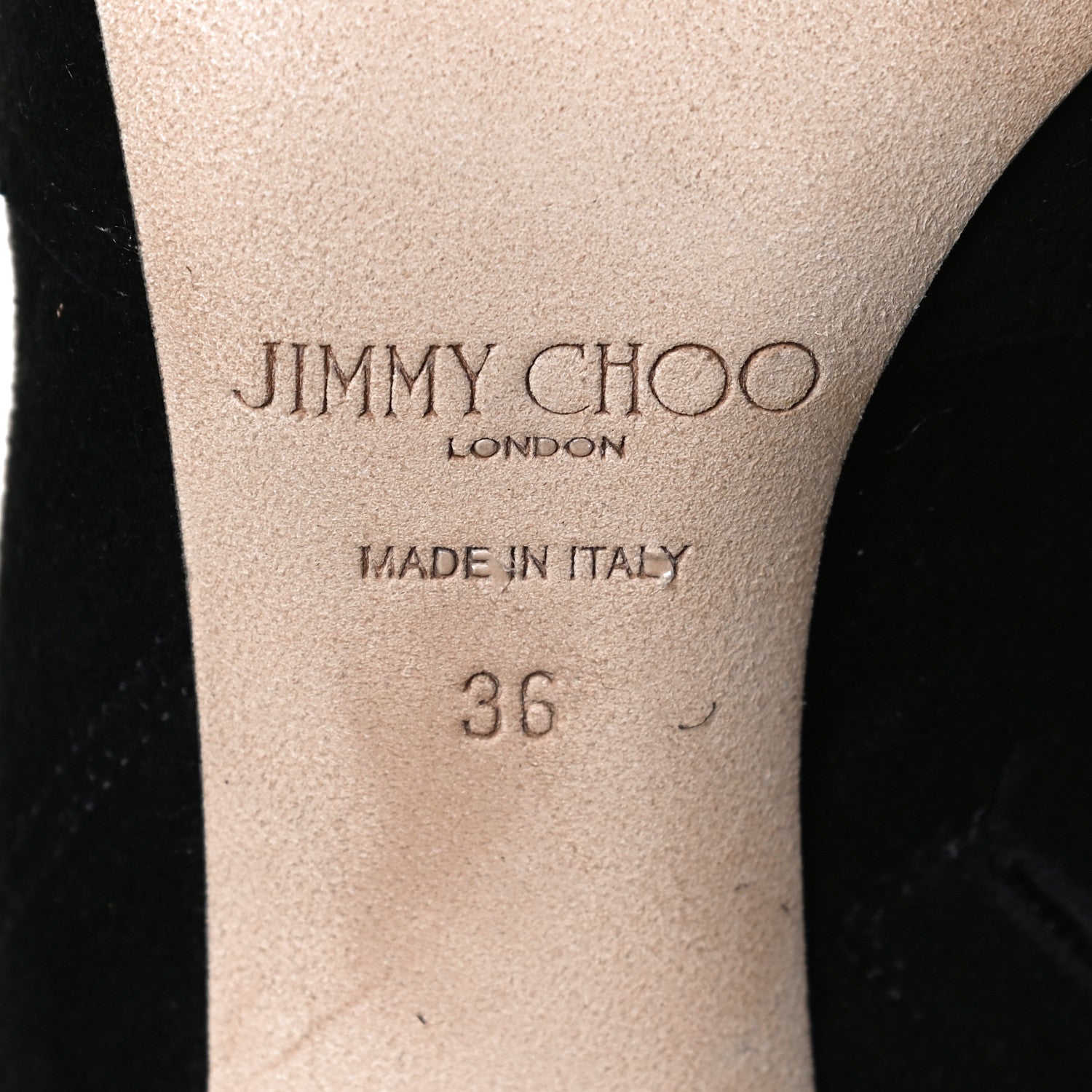 Jimmy Choo Suede Marie 100 Knee High Boots 36 Black 8 of 10