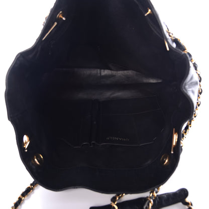 Chanel Lambskin Double Stitched Tote Black 5 of 15