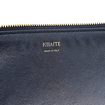 Khaite Suede Calfskin Kidskin Zoe Tote Midnight 7 of 10