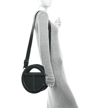 Telfar Vegan Leather Round Circle Bag Black 2 of 9