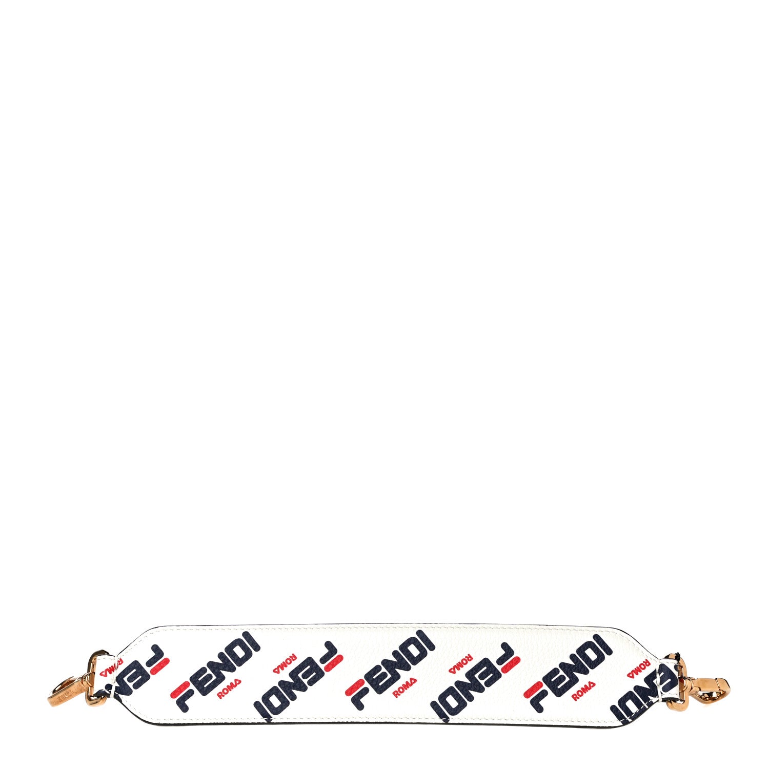Fendi X FILA Calfskin Mania Mini Strap You White 1 of 7