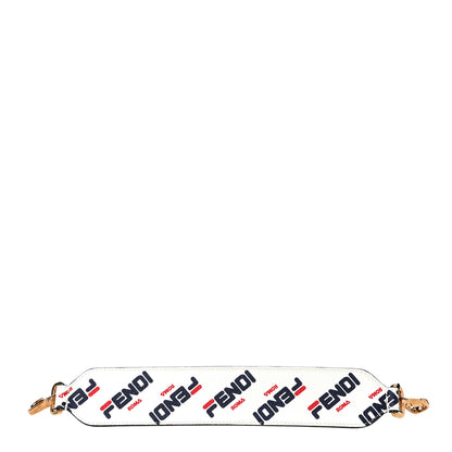 Fendi X FILA Calfskin Mania Mini Strap You White 1 of 7