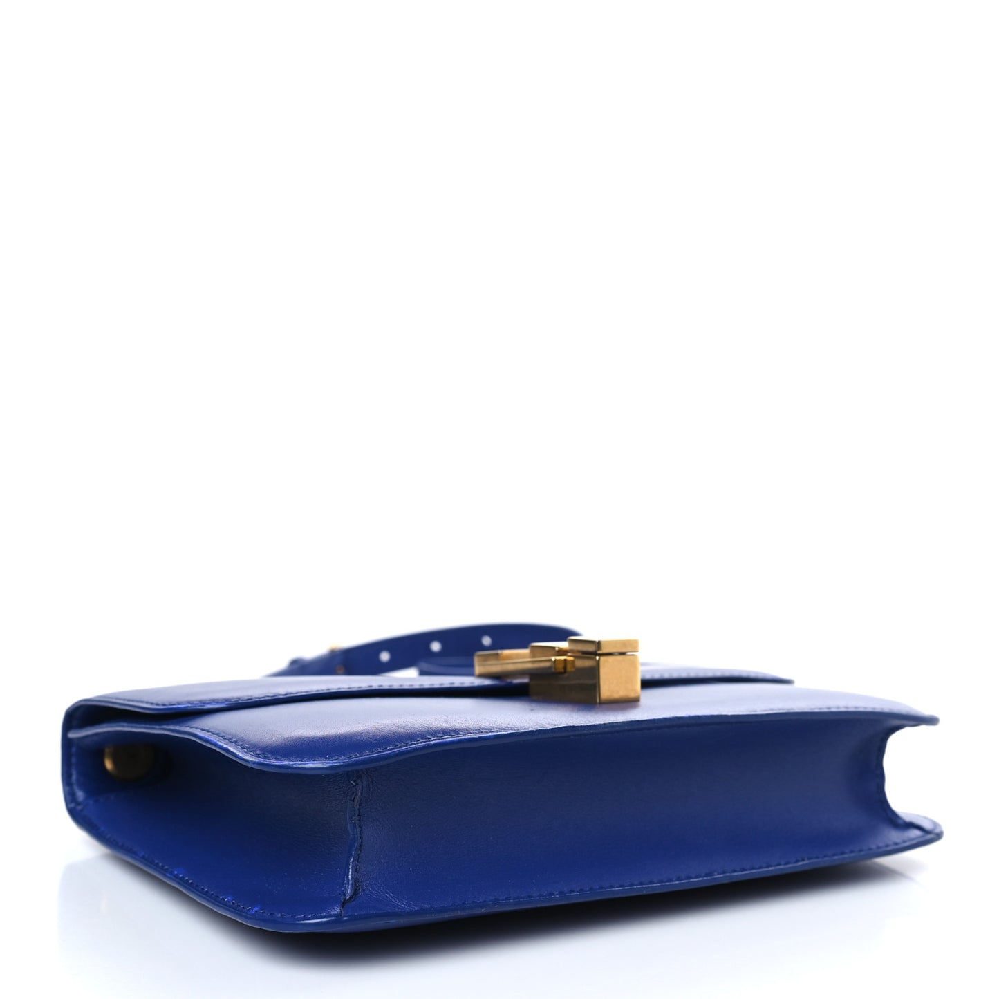 Smooth Calfskin Carre Satchel Royal Blue