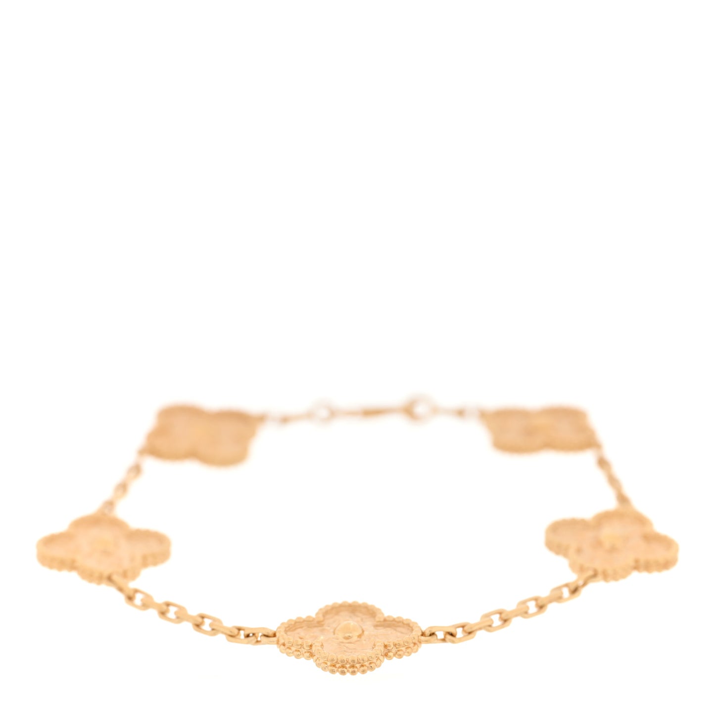 18K Yellow Gold 5 Motifs Vintage Alhambra Bracelet