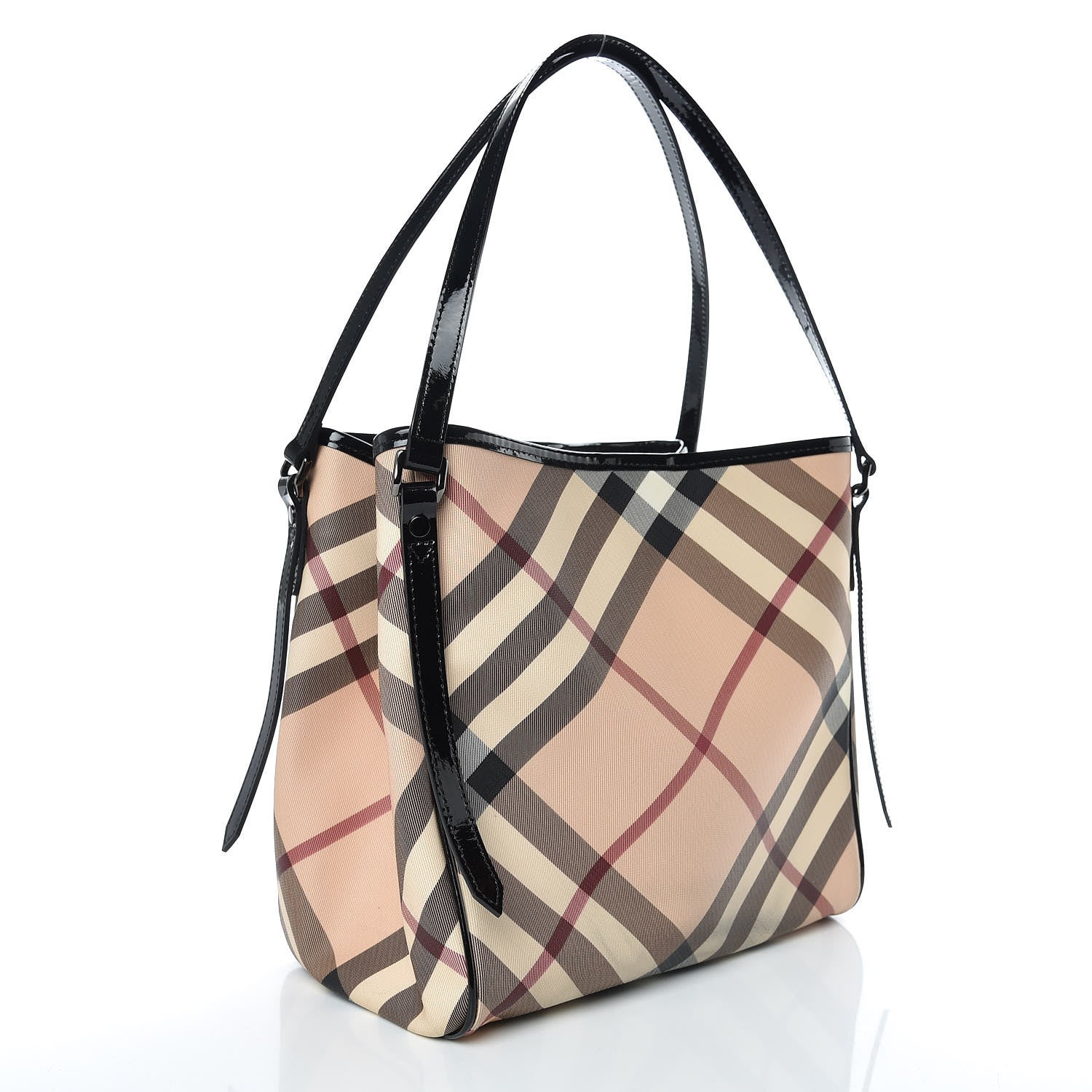 Burberry Nova Check Small Canterbury Tote Black 4 of 10