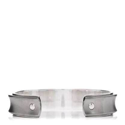 Tiffany Sterling Silver Titanium 1837 Cuff Bracelet 3 of 4