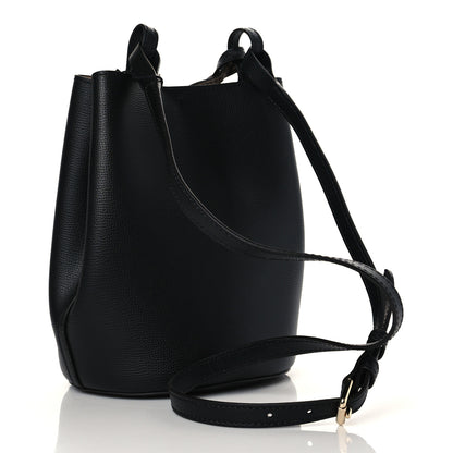 Burberry London Grainy Calfskin Small Lorne Bucket Crossbody Black 3 of 9