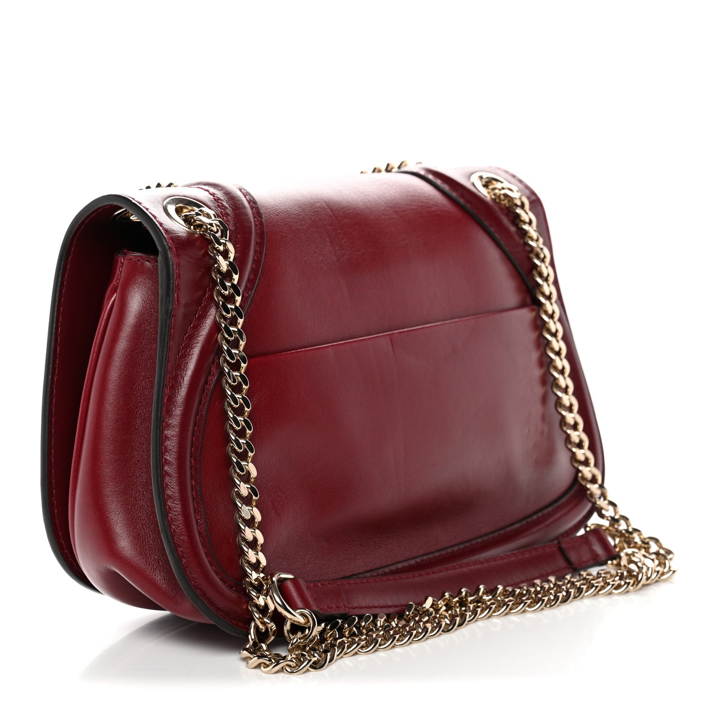 Calfskin Blondie Medium Shoulder Bag Dark Red