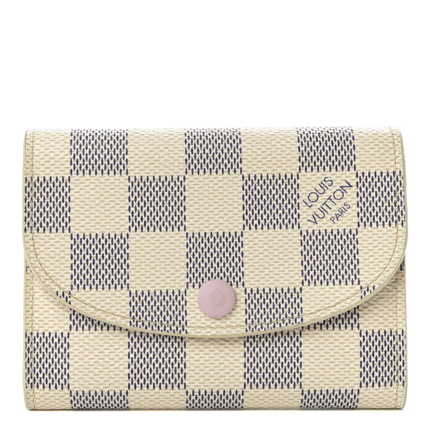 Damier Azur Rosalie Coin Purse Rose Ballerine