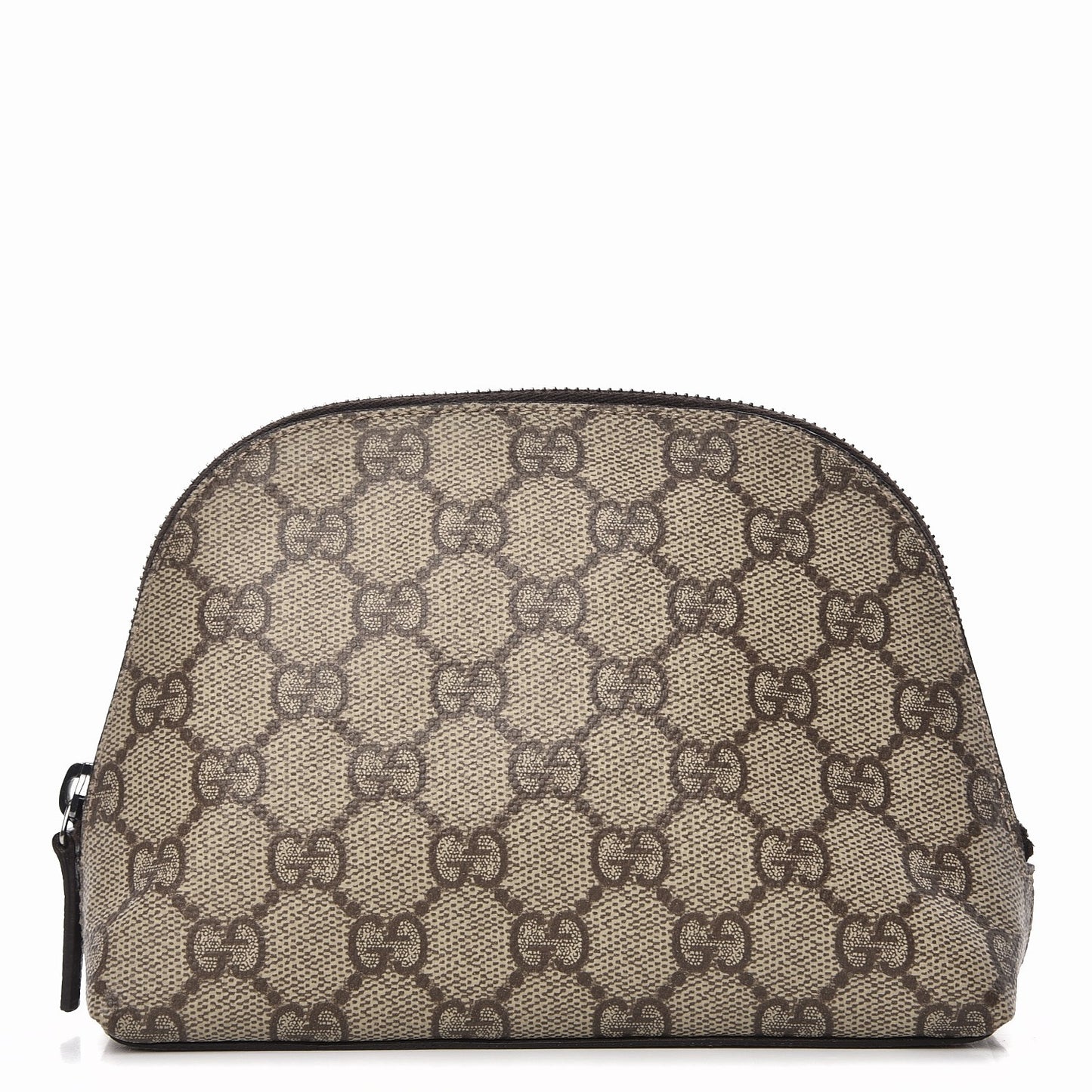 Coated Canvas Monogram Cosmetic Case Dark Brown