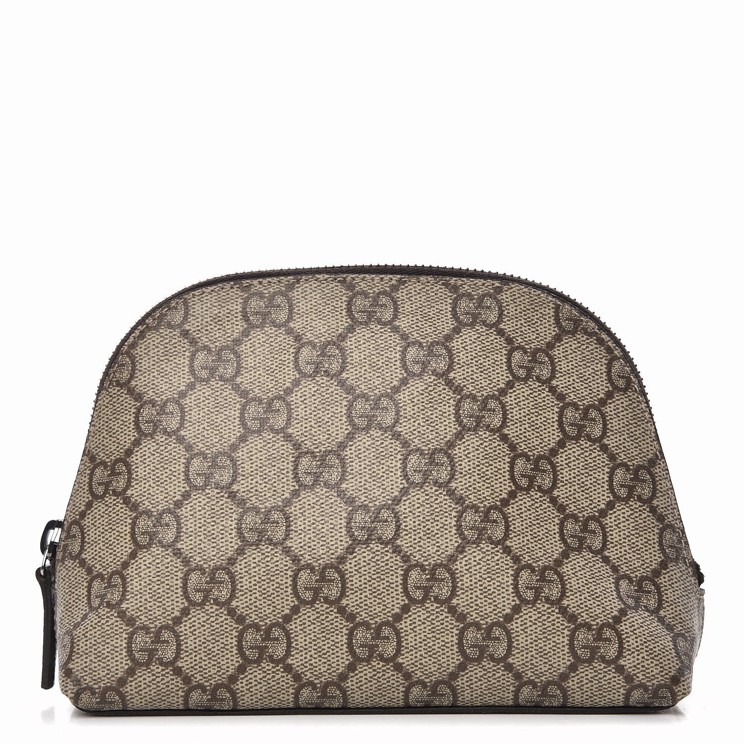 Gucci Coated Canvas Monogram Cosmetic Case Dark Brown 1 of 9
