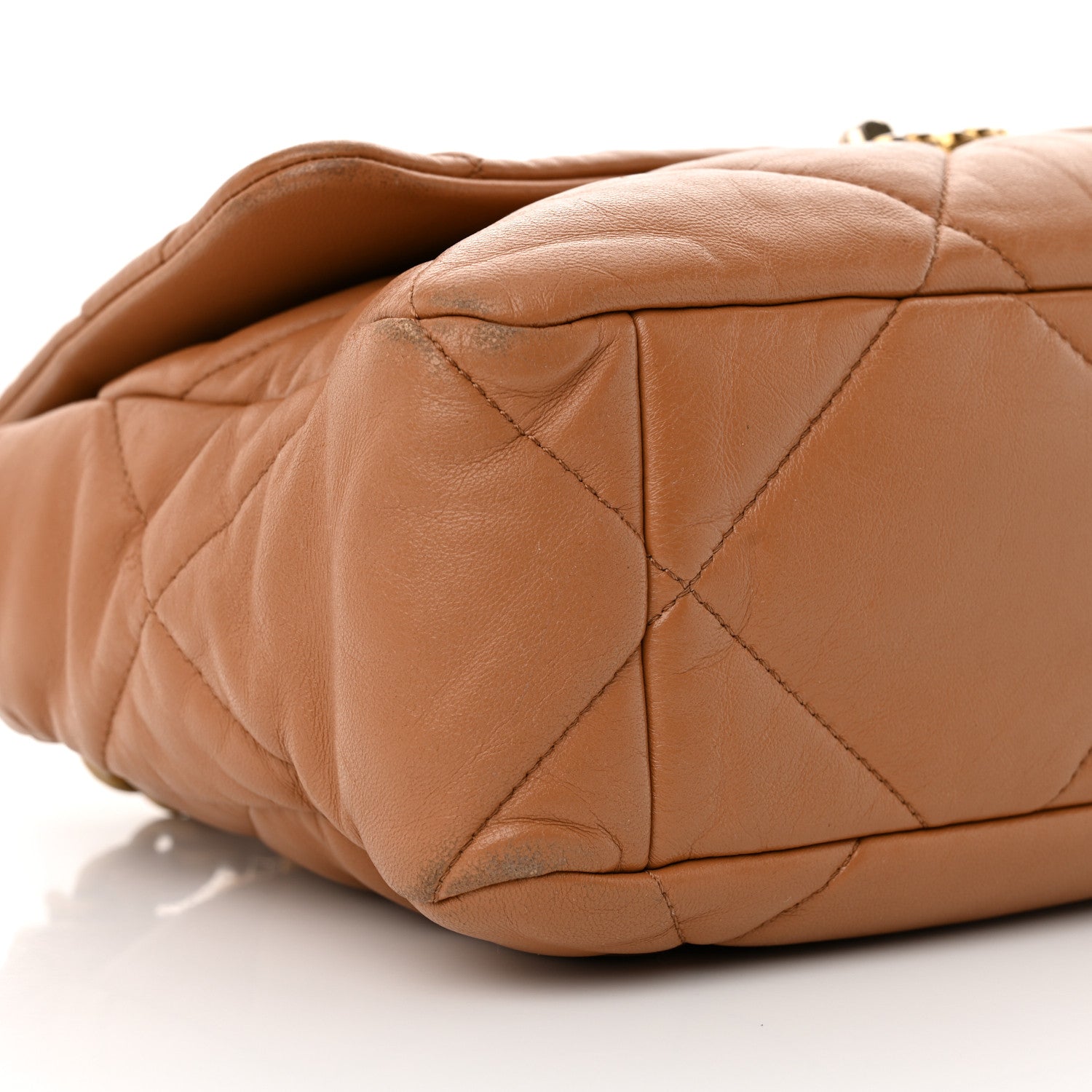 Chanel Lambskin Quilted Large Chanel 19 Flap Brown 9 of 17