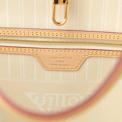Louis Vuitton Monogram Giant By The Pool Neverfull MM Blue 6 of 9