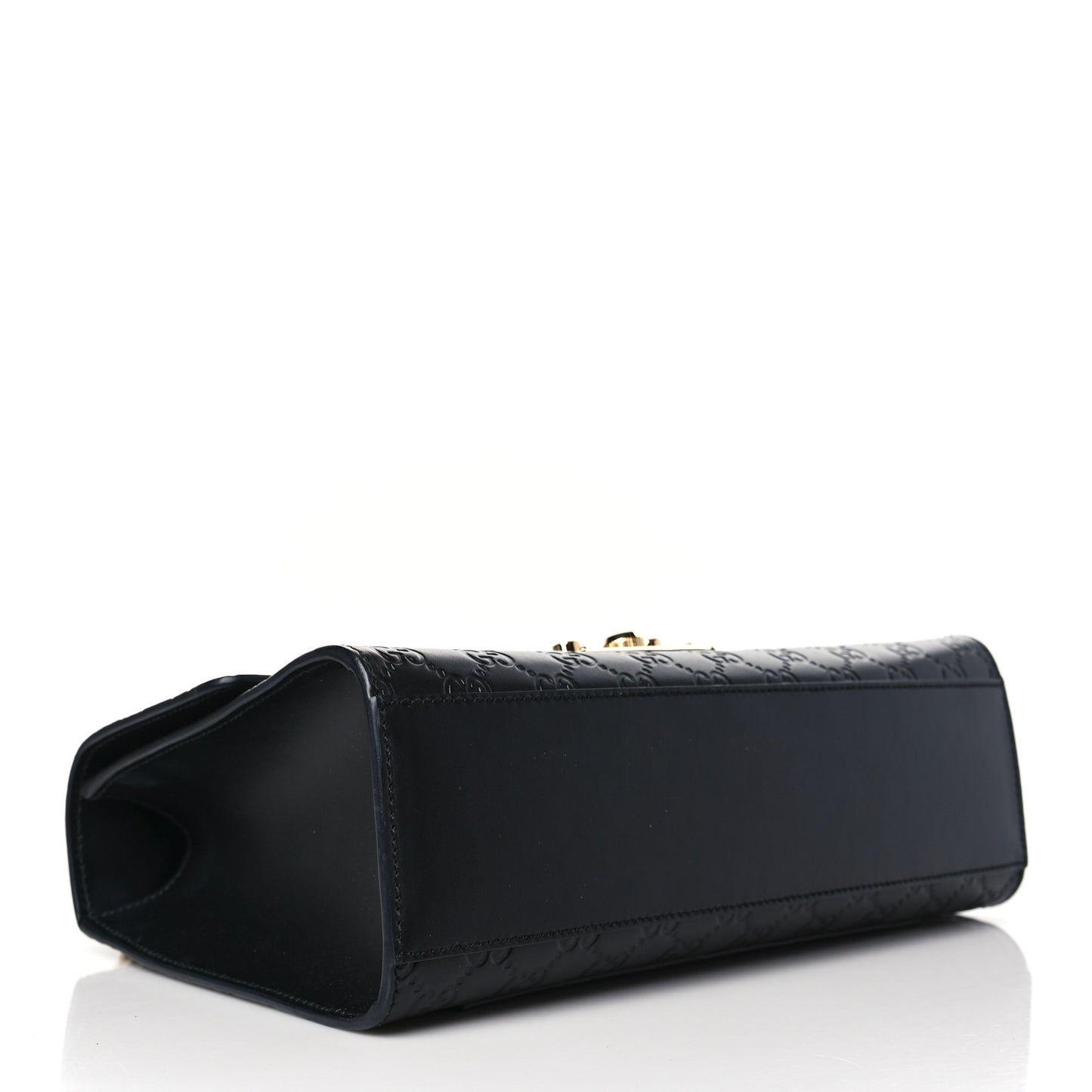 Guccissima Medium Padlock Shoulder Bag Black