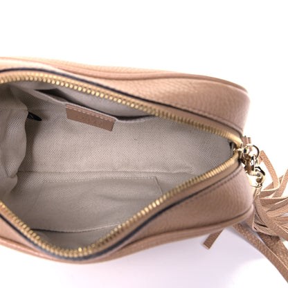 Gucci Pebbled Calfskin Small Soho Disco Bag Rose Beige 4 of 5