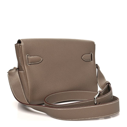 Hermes Togo Kelly Messenger PM Etoupe 2 of 11