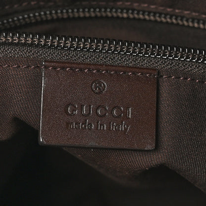 Gucci Monogram Calfskin Perforated Medium Flat Messenger Bag Dark Brown 6 of 10